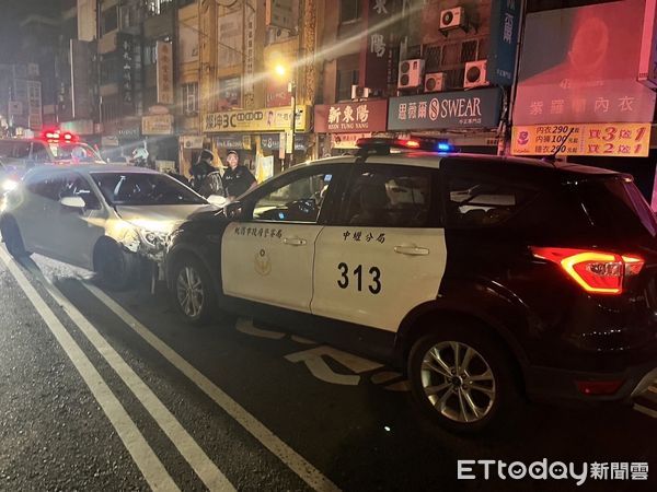 ▲潘姓男子發生車禍肇逃，遇警車攔查竟以車衝撞。（圖／中壢警分局提供，下同）