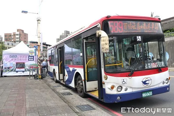 ▲新北589公車延駛基隆百福社區。（圖／記者郭世賢翻攝）