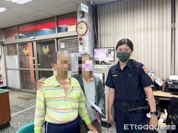 ▲里港分局九如分駐所警員陳姿吟助涂姓阿北平安返家            。（圖／記者陳崑福翻攝）