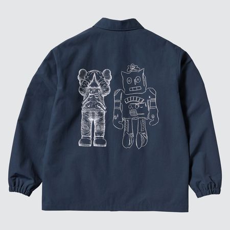 男裝 KAWS + Warhol UT教練外套。NT$1,690（台灣優衣庫提供）