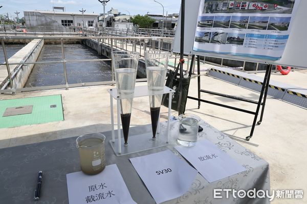 ▲「三爺溪上游排水截流及虎尾寮水資源回收中心擴建工程」完工反用，市長黃偉哲主持啟用典禮，盼透過改善三爺溪水質，提升市民的生活環境品質。（圖／記者林東良翻攝，下同）