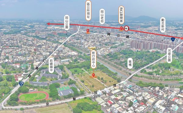 ▲岡山新行政中心公辦都更將請來日本國寶級大師隈研吾打造。（圖／高雄都發局提供）