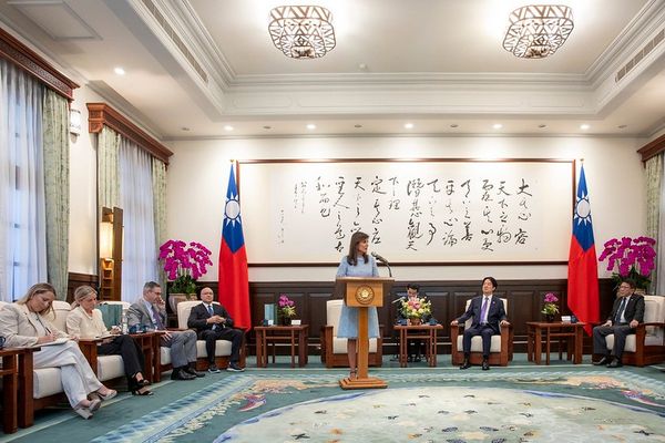 ▲▼總統賴清德接見「美國前駐聯合國常代海莉（Nikki Haley）大使訪問團」。（圖／總統府提供）