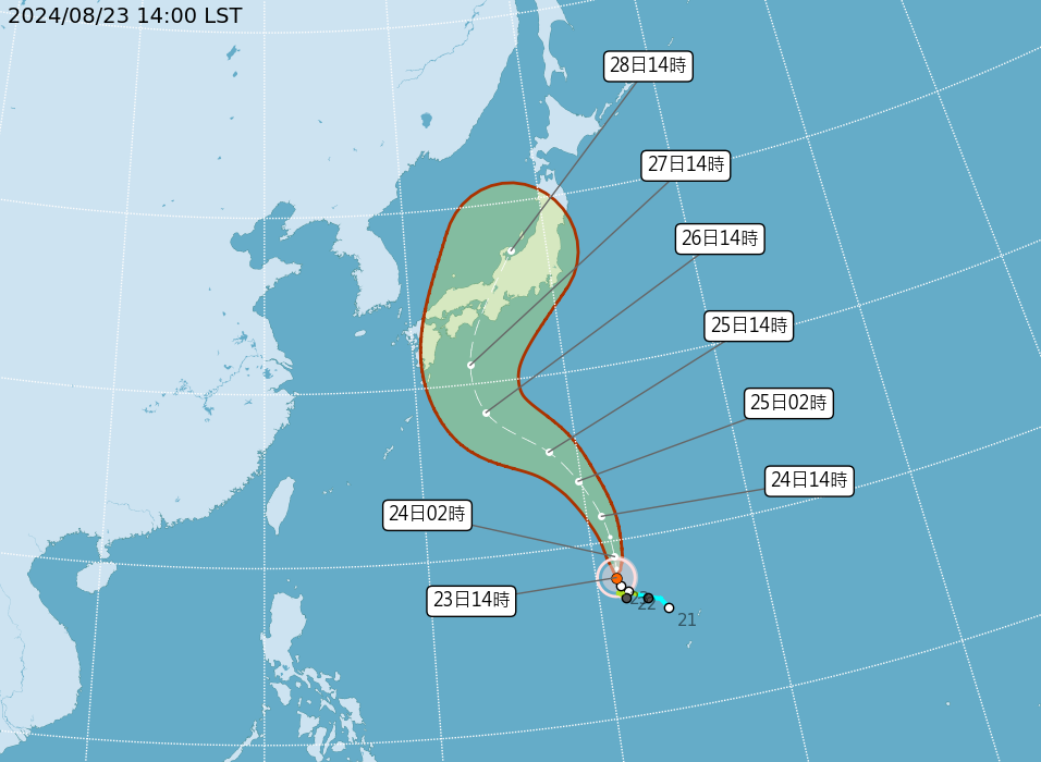 ▲▼珊珊颱風。（圖／氣象署）