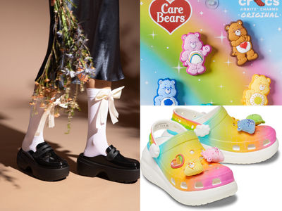 CROCS×Care Bears「彩虹熊洞洞鞋」超萌立體鞋扣必收！厚底樂福鞋報到