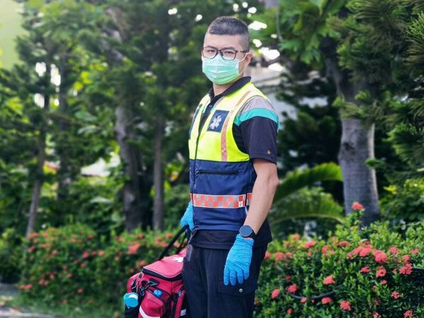 ▲彰化分隊的女隊員方瑀瑄獲選接生好手。（圖／消防局提供）