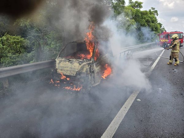 ▲▼國3火燒車             。（圖／民眾提供）