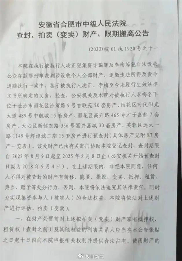 ▲▼女子長沙87套房被法院拍賣，合肥還有90套。（圖／翻攝自極目新聞）