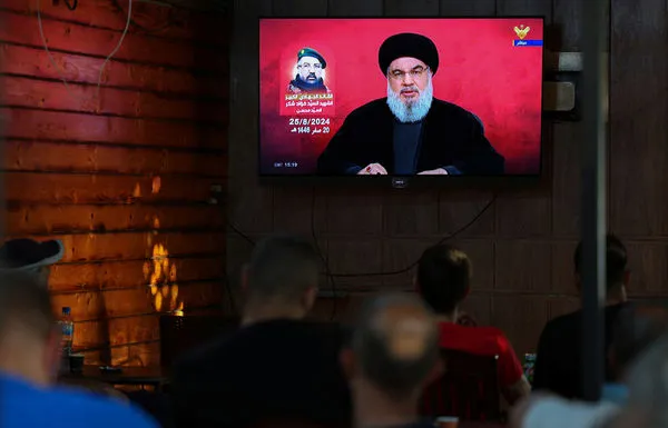 ▲▼黎巴嫩真主黨領袖納斯拉勒（Sayyed Hassan Nasrallah）。（圖／路透）