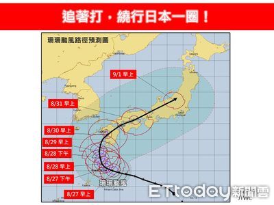 珊珊颱風「追著日本打」　鄭明典：強度稍受限但不弱