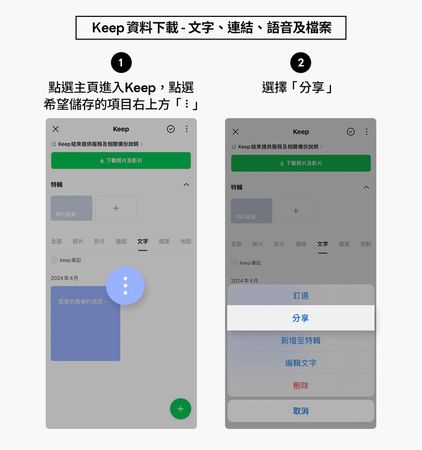 LINE Keep功能「剩2天關閉」　官方3圖教學用戶快備份