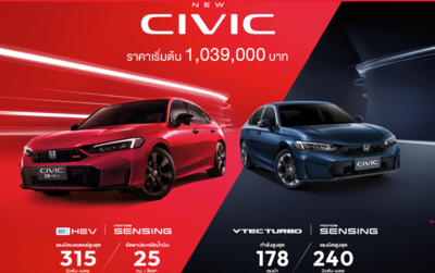 改款「新HONDA Civic」泰規發表！油電、渦輪雙動力折合新台幣97萬