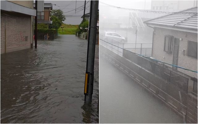 ▲▼珊珊颱風強襲九州！多地暴雨停電「電線桿砸進家裡」　39傷1人失蹤。（圖／翻攝X）