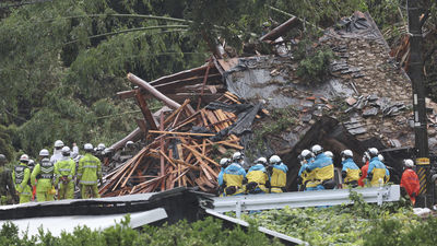 日本愛知縣土石流沖垮木造住宅　失聯3人確認死亡