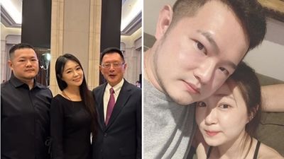 前警政署長壽宴「媳婦丫頭激美現身」！切10層超巨蛋糕  氣派現場全被拍