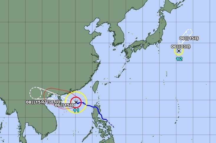  ▲▼颱風「麗琵」生成。（圖／翻攝日本氣象廳）