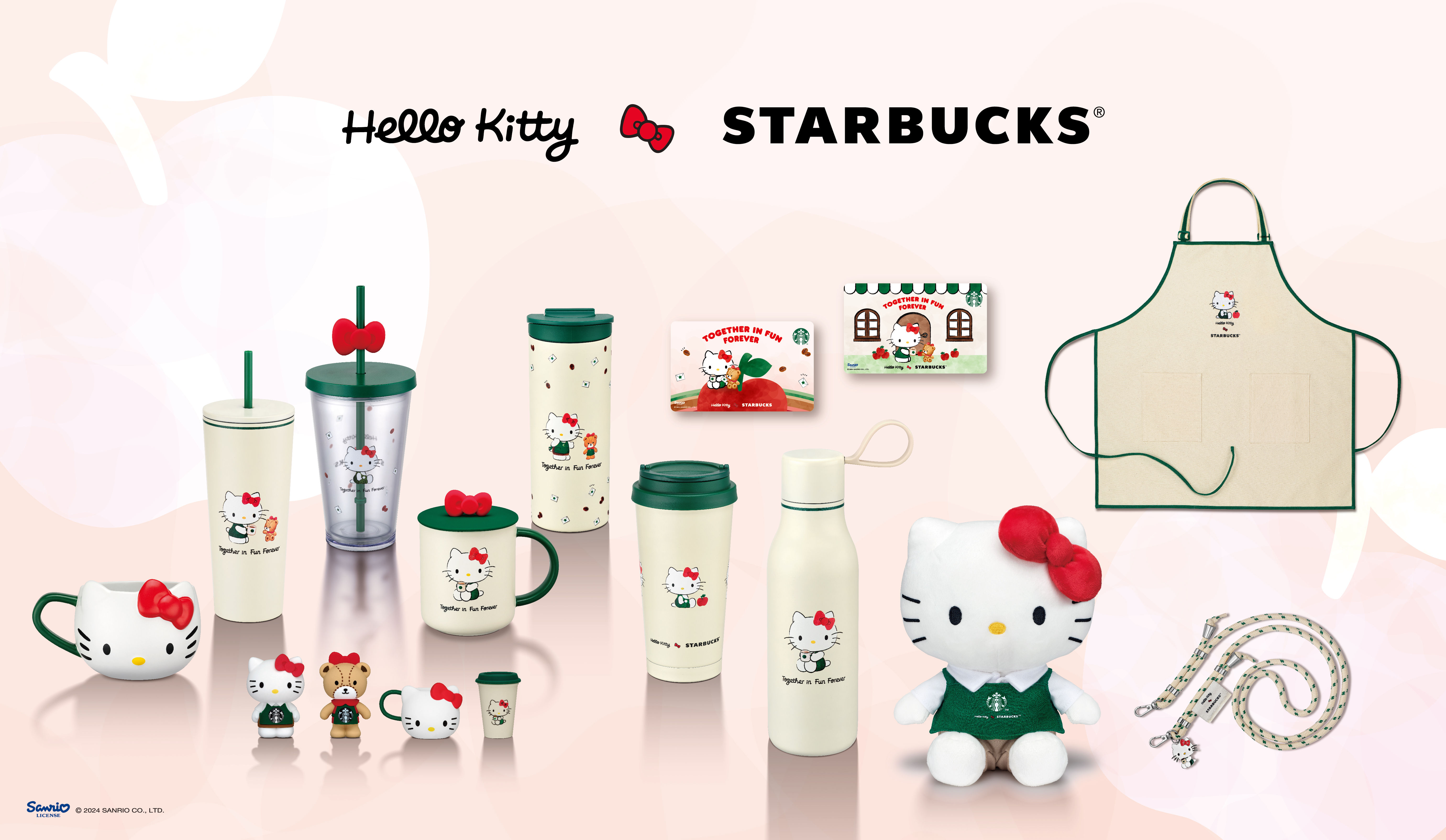 ▲星巴克ＸHello Kitty聯名登場。（圖／品牌提供）