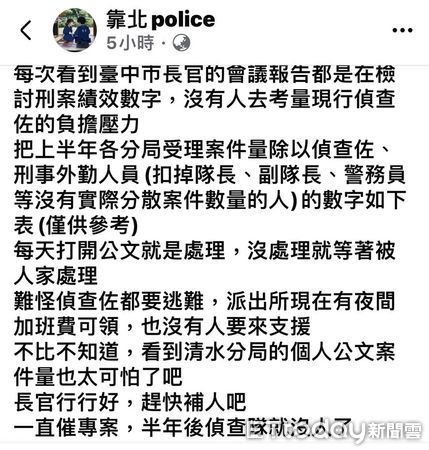 ▲▼有員警在靠杯警察po文，指出每月146件的詐欺公文量壓得喘不過氣。（圖／記者鄧木卿翻攝）