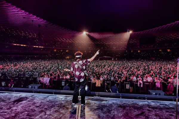 ▲火星人布魯諾（Bruno Mars）本週末登上高雄世運主場館。（圖／Live Nation Taiwan提供）