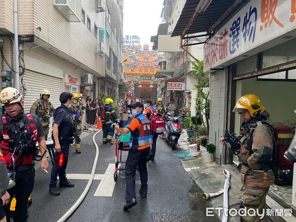 ▲▼台南中西區正德街火警 。（圖／記者林東良翻攝）