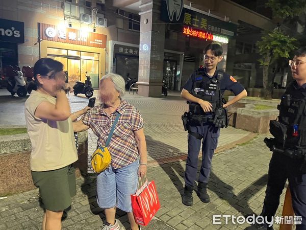 ▲▼一名鍾姓失智婦人（80歲）離家後久未歸，家屬擔心安危，報警尋求警方協助，經調閱監視器查看，順利找到鍾婦，家屬喜極而泣。（圖／記者吳世龍翻攝）