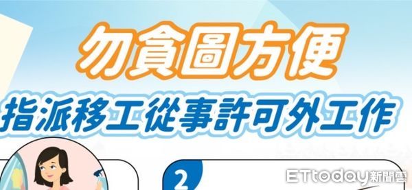 ▲▼花蓮縣政府提醒鄉親留意，勿指派移工從事許可以外工作以免受罰。（圖／記者王兆麟翻攝，下同）