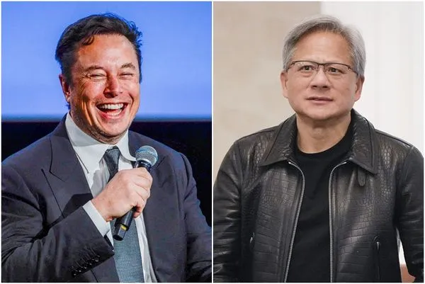 ▲▼特斯拉執行長馬斯克（Elon Musk，左）與輝達執行長黃仁勳（右）。（左圖／路透，右圖／達志影像／美聯社）