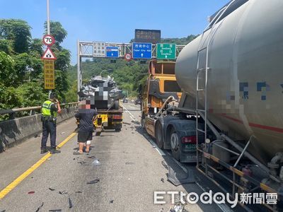 北市信義快「聯結車追撞釀5傷」！現場畫面曝光　疑眩光來不及煞