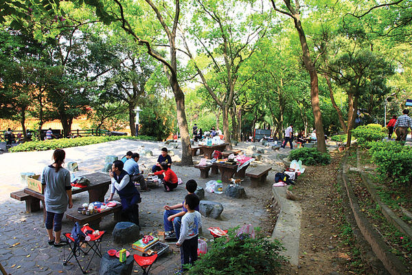 ▲桃園虎頭山公園-烤肉區。（圖／桃園市風管處提供）