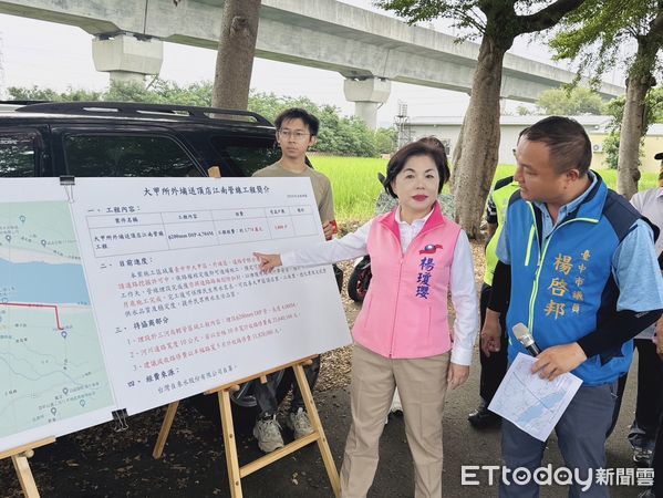 ▲▼台中海線1800戶25年以來水質惡劣難喝，議員楊啟邦承續父志爭取年底完工。（圖／立委楊瓊瓔提供，下同）