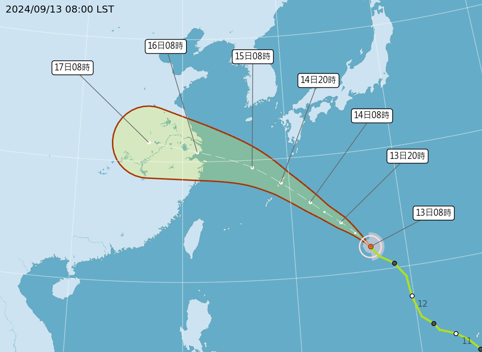 ▲▼颱風貝碧佳。（圖／氣象署）