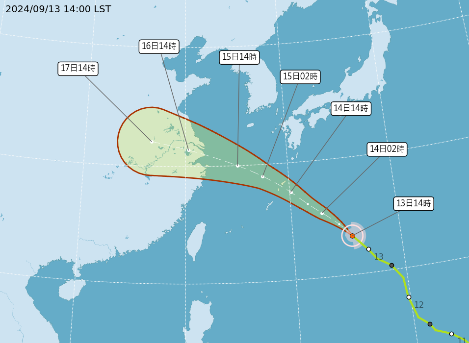 ▲▼貝碧佳颱風。（圖／氣象署）