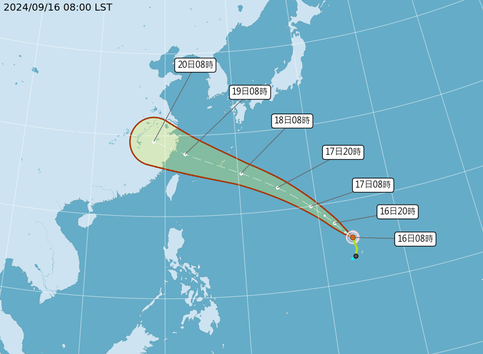 ▲▼葡萄桑颱風。（圖／氣象署）