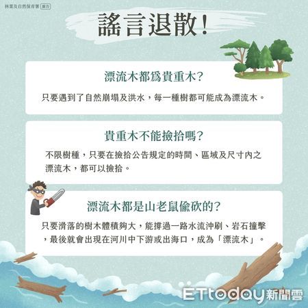 ▲凱米颱風過境後屏東縣指定區域，當地居民得自由撿拾漂流木             。（圖／林業保育署屏東分署提供）