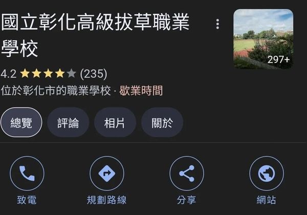 ▲彰化多間高中職遭改名。（圖／翻攝自google網頁）