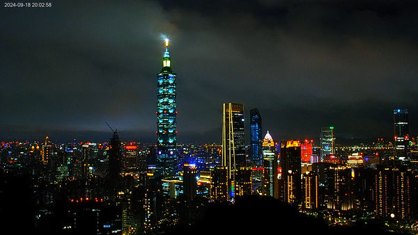 ▲▼台北夜景。（圖／攝自YouTube／Taipei Travel Live Cam 台北觀光即時影像 ）