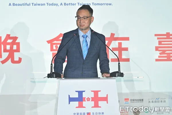 ▲▼僑委會政務副委員長阮昭雄出席中華民國各界慶祝113年國慶大會記者會。（圖／記者李毓康攝）