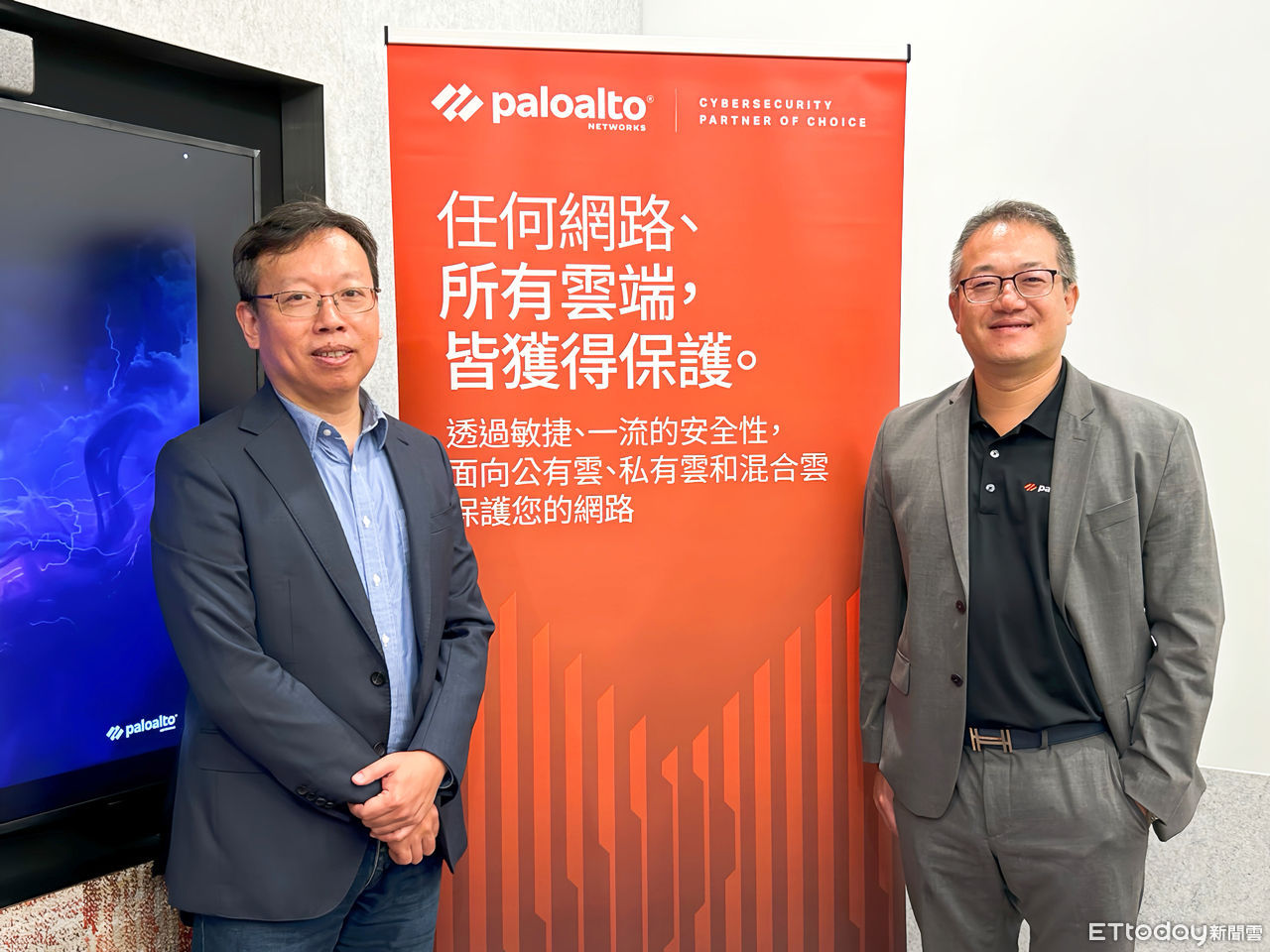 ▲Palo Alto Networks台灣區總經理尤惠生（右）、Palo Alto Networks台灣技術總監蕭松瀛。（圖／Palo Alto Networks提供）