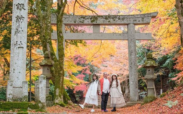 ▲▼日本鳥取智頭紅葉，智頭町紅葉名所因幡古街，700年諏訪神社、日本最美麗的村莊聯盟成員之一             。（圖／小虎提供）