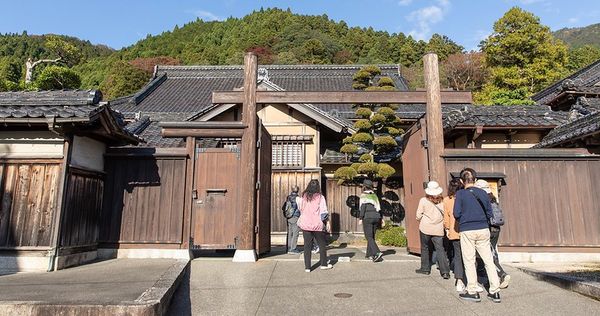 ▲▼日本鳥取智頭紅葉，智頭町紅葉名所因幡古街，700年諏訪神社、日本最美麗的村莊聯盟成員之一             。（圖／小虎提供）