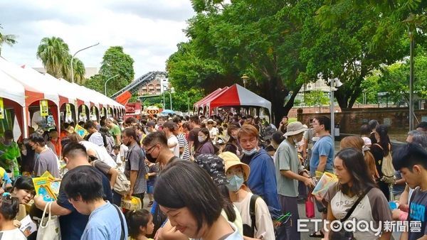 ▲台南市教育局21日國家防災日，在水交社文化園區舉辦親子防災教育共遊共學嘉年華。（圖／記者林東良翻攝，下同）