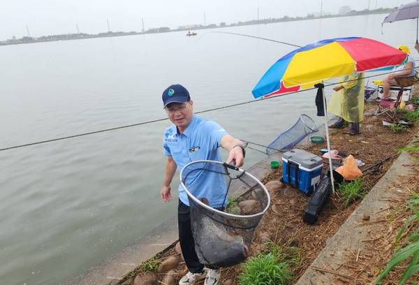 ▲桃園大圳通水百週年，桃管處釣魚活動登場