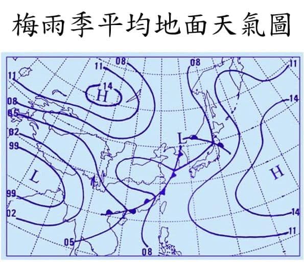 ▲▼梅雨與昨天的天氣圖比較。（圖／翻攝鄭明典臉書）