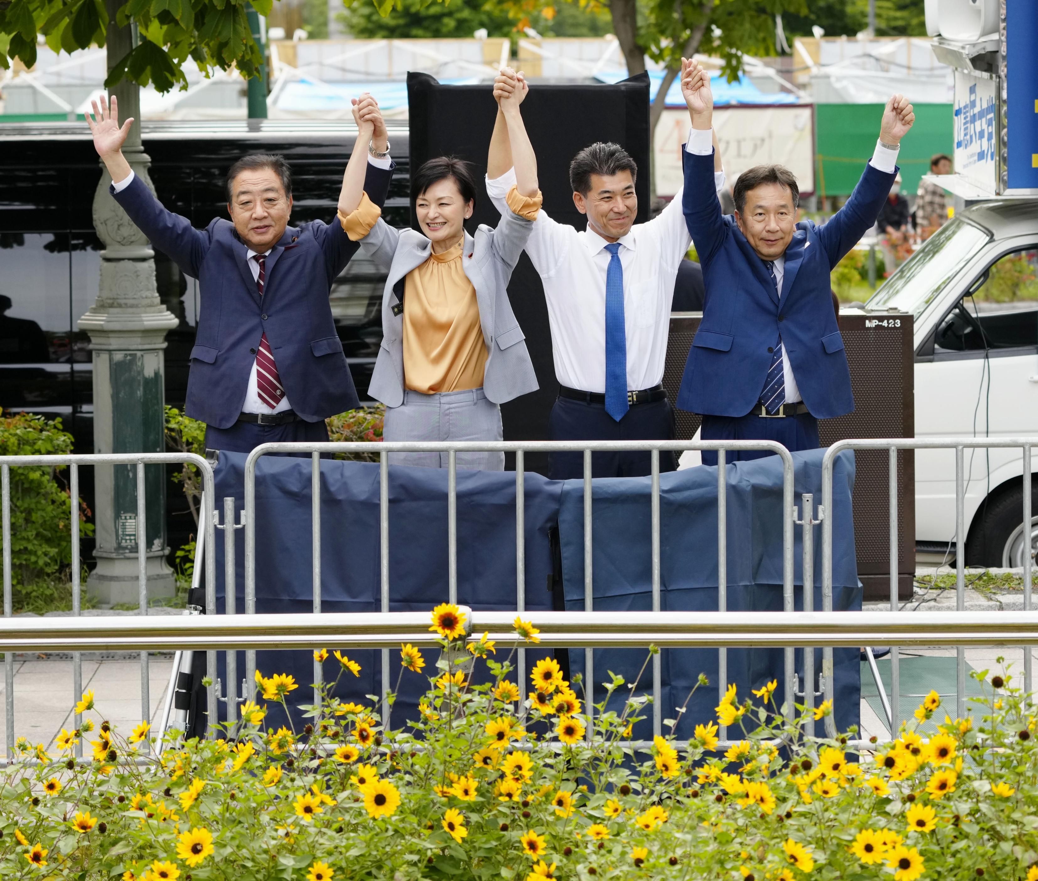 ▲▼野田佳彥、吉田晴美、泉健太、枝野幸男參選立憲民主黨黨代表。（圖／達志影像）