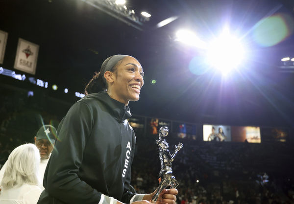 ▲WNBA王牌隊當家球星威爾森領軍在季後賽首戰上演大逆轉奪勝。（圖／達志影像／美聯社）