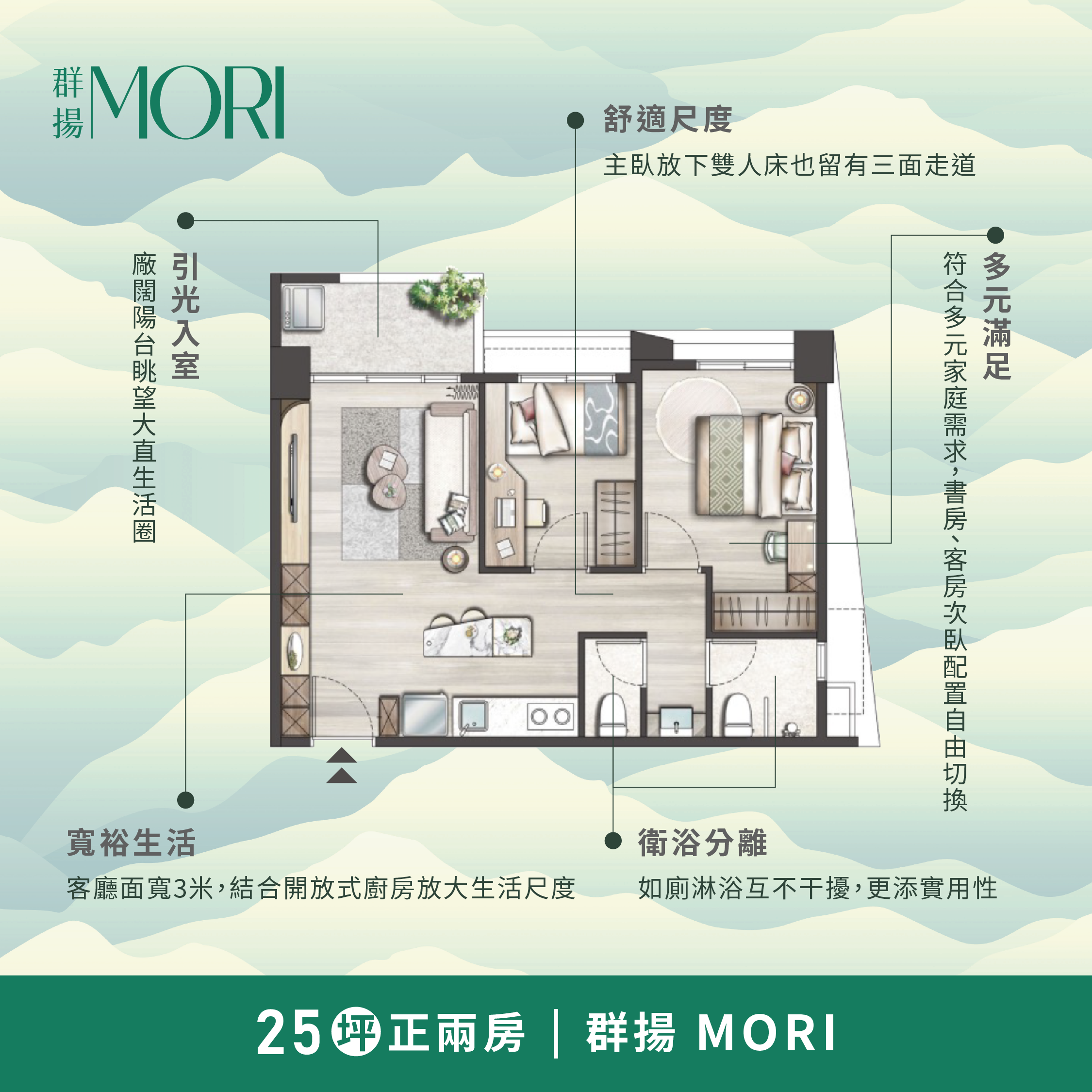 ▲▼群揚MORI,內湖.正兩房。（圖／群揚MORI提供）