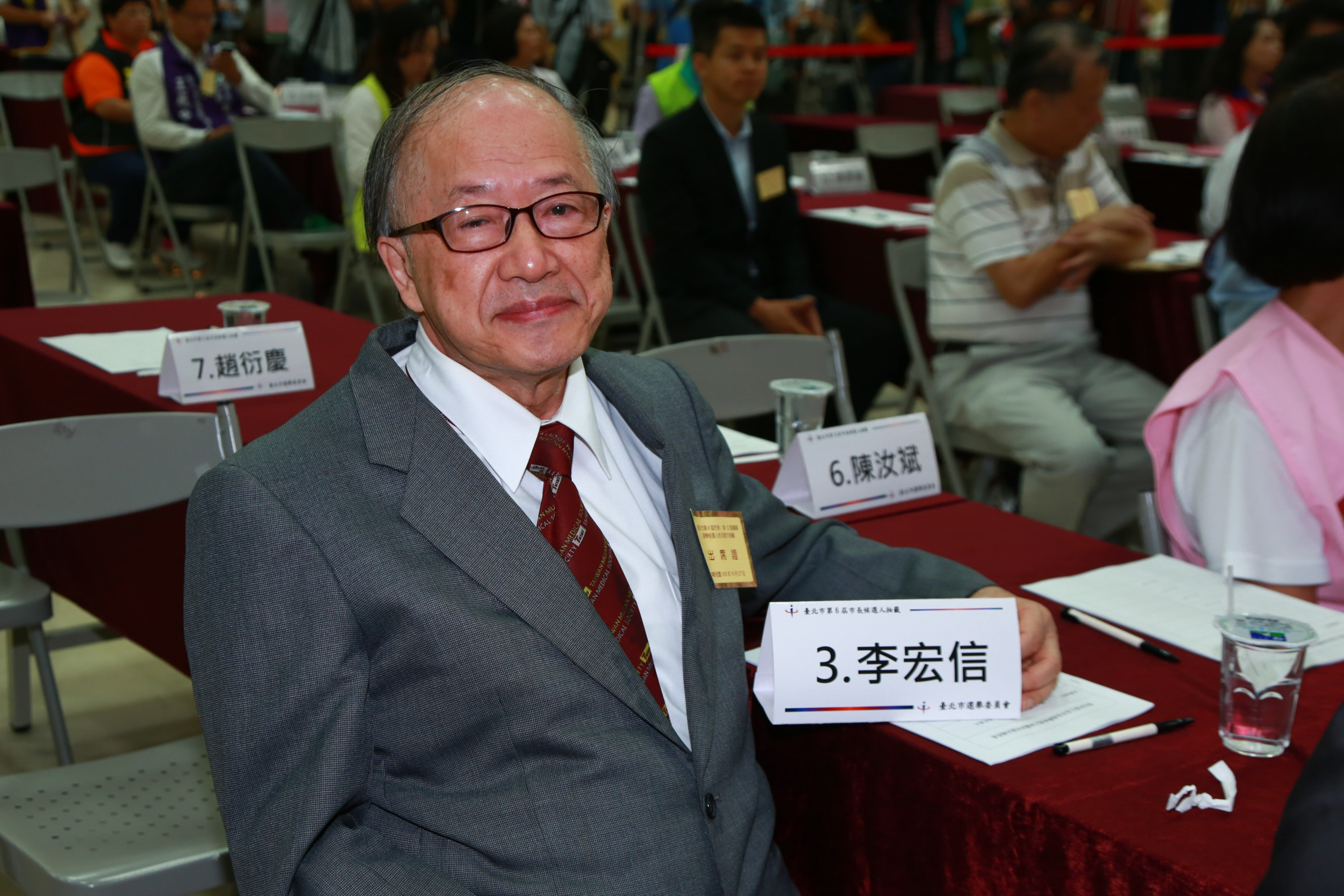 台北市長候選人、議員候選人號次抽籤 -李宏信（圖／記者黃克翔攝）