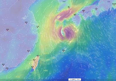 山陀兒10/3起可能影響韓國南部