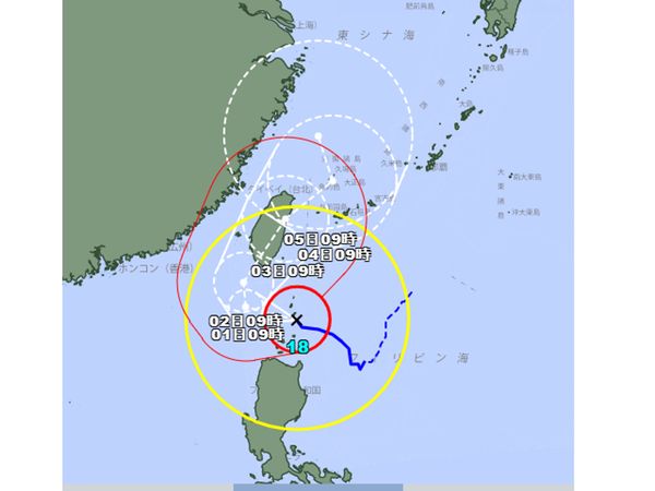 目前氣象廳也將山陀兒的強度列為「強烈颱風」。（翻自日本氣象廳）