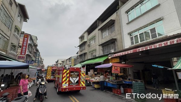 ▲▼內惟市場火警             。（圖／記者吳奕靖攝）